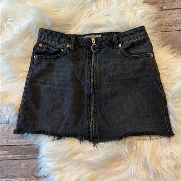 We The Free Skirt Black Denim 26 - Picture 1 of 2